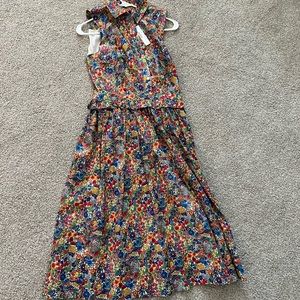 NWT J.crew Margaret Annie shirt dress in liberty pattern- size 4